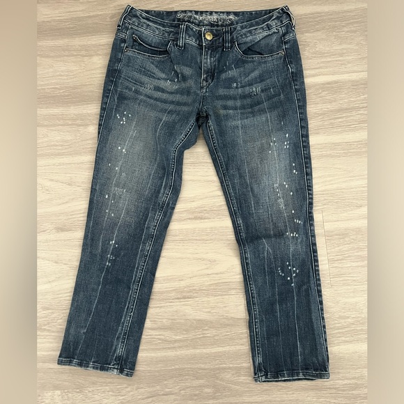 Express jeans size 4 crop jeans womens - Picture 1 of 5